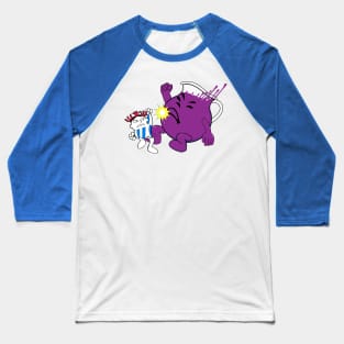 Fruit Drink Fighter - Grape Baseball T-Shirt